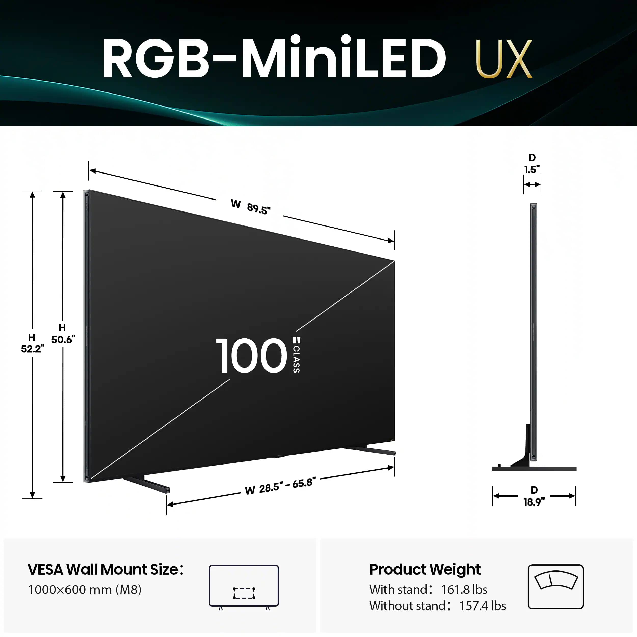 Hisense 100UX TVs New