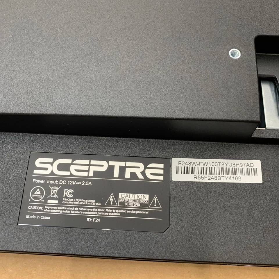 Sceptre E248W Monitors Black New