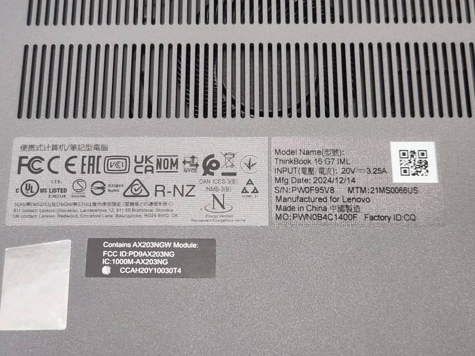 Lenovo ThinkBook 16 G7 Computers 32GB New