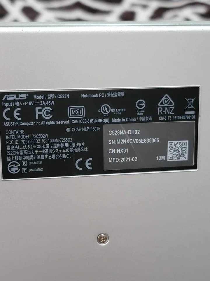 ASUS Chromebook C523NA Computers 32GB 4GB Open-Box Excellent