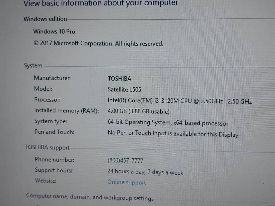 Dell Vostro 3560 Computers 250GB 4GB Used - Good