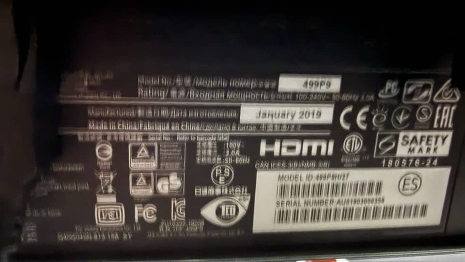 Philips 499P9H Monitors Black New