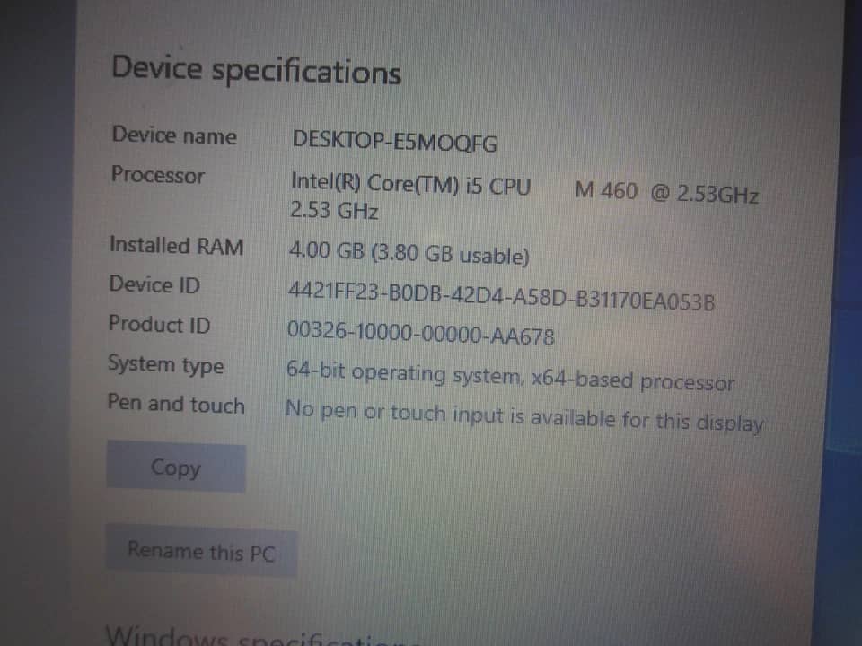 Dell Vostro 3500 Computers 120GB 4GB Used - Good