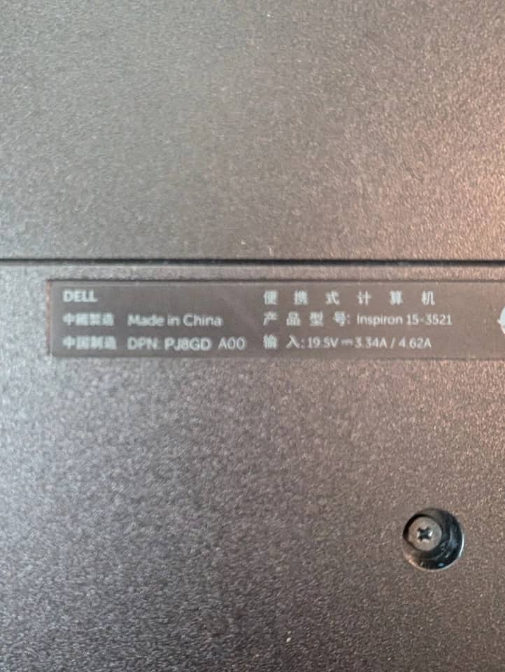 Dell Inspiron 15 3521 Computers 120GB 4GB For parts or not working