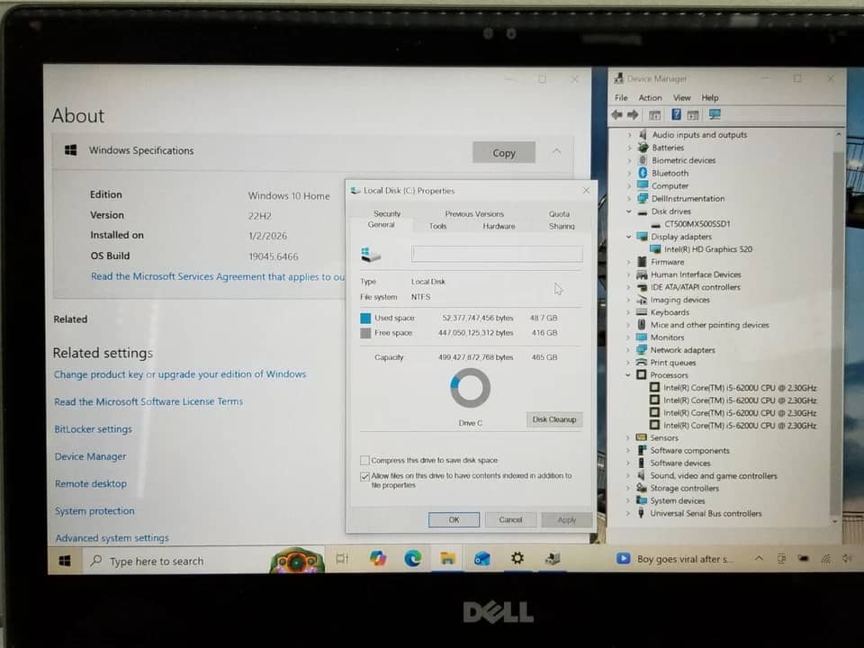 Dell Inspiron 13 5368 Computers 256GB 8GB New