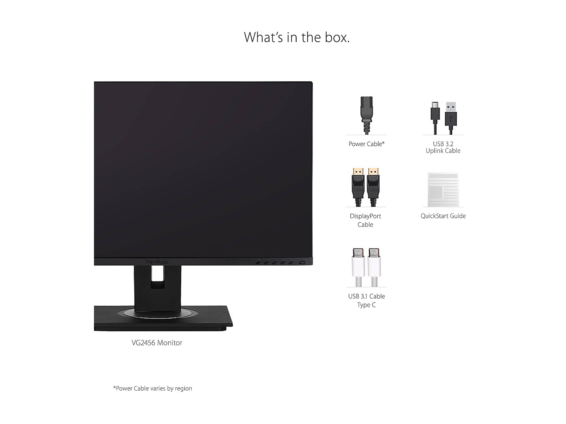ViewSonic VG2456 Monitors Black New