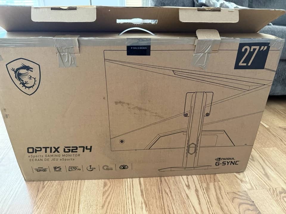 MSI Optix G274 Monitors Black New