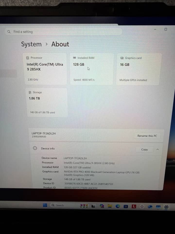 Lenovo ThinkPad P16 Gen 3 Computers 128GB New