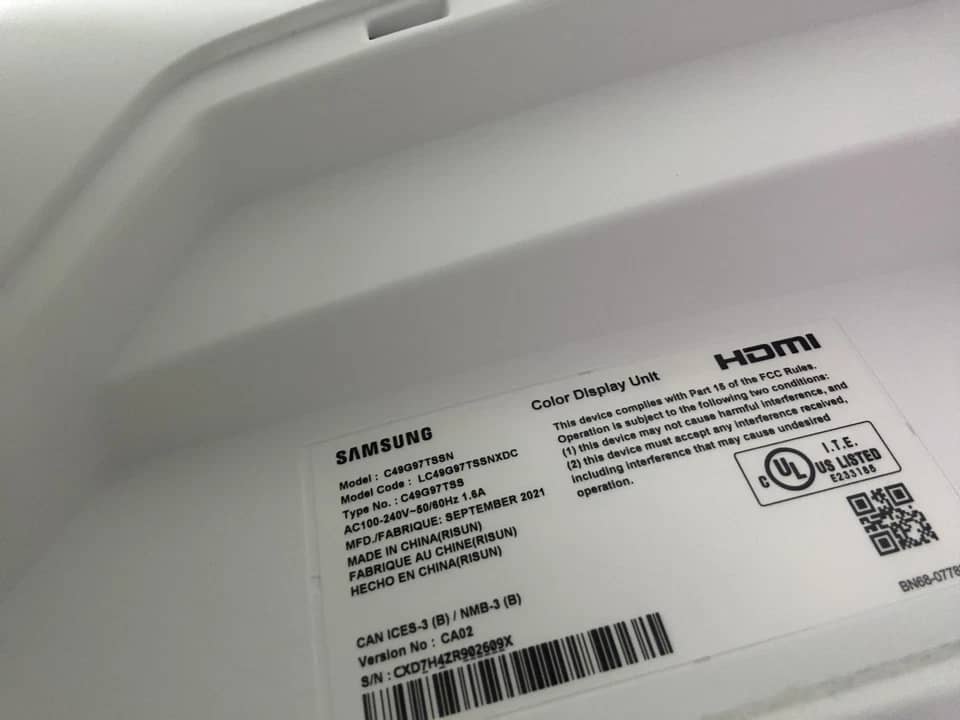 Samsung C49G97TSSN Monitors Black New