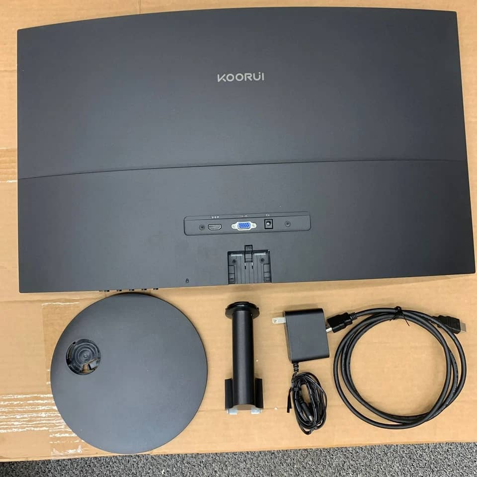 KOORUI 27N5CA Monitors Black New