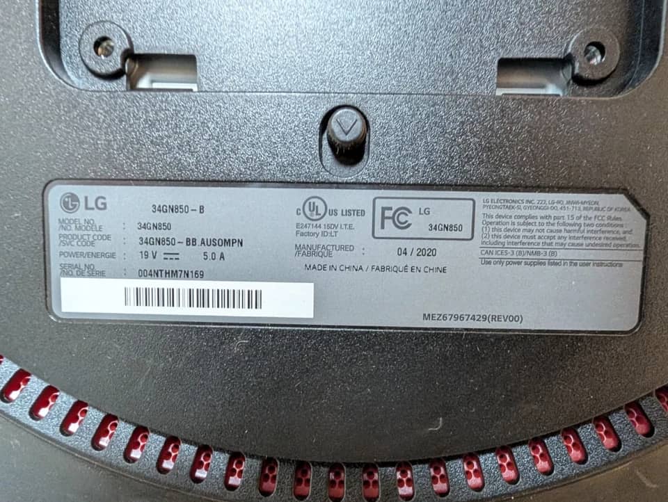 LG 34GN850-B Monitors Black Open-Box Excellent