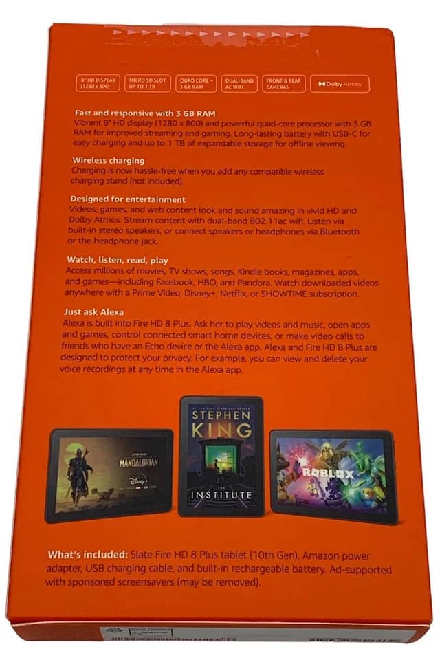 Amazon Fire HD 8+ 10th Tablets Gray 32GB New