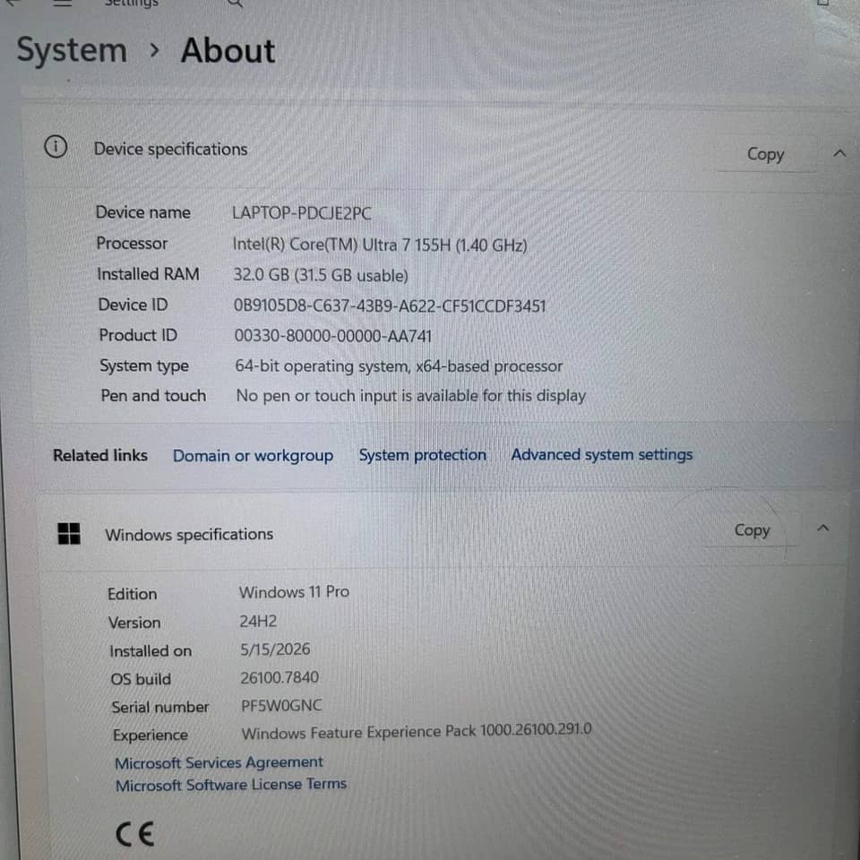 Lenovo ThinkPad P16v Gen 2 Computers 512GB 64GB Open-Box Excellent