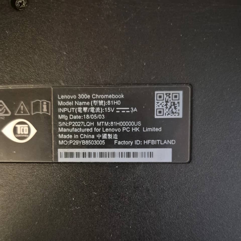 Lenovo 300e Chromebook Gen 2 Computers 32GB 4GB For parts or not working