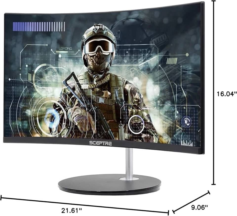 Sceptre C248W Monitors Black New