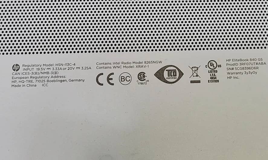 HP EliteBook 840 G5 Computers 128GB 8GB Used - Good