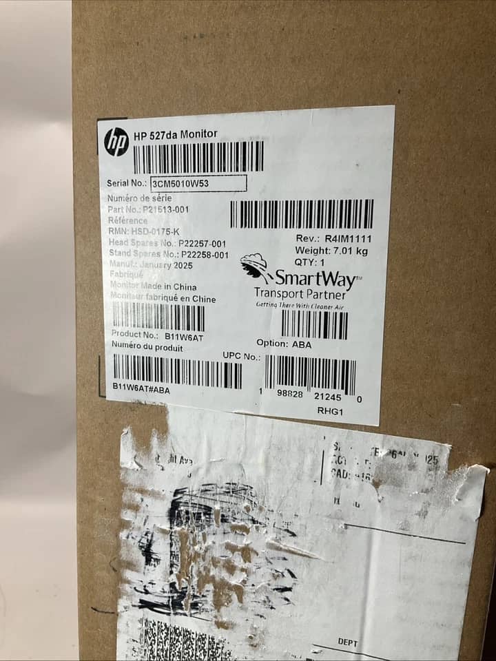 HP 527da Monitors New