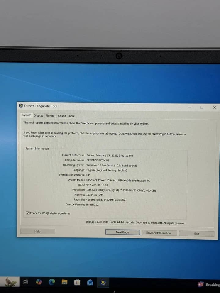 HP ZBook Power G10 Computers 1TB 32GB New