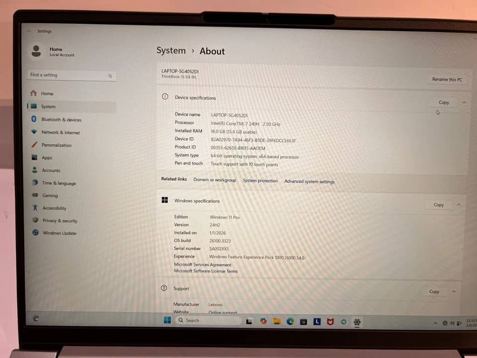 Lenovo 21SH0002US Computers 512GB 16GB New