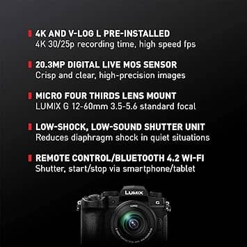 Panasonic LUMIX G95 Digital Cameras Black New