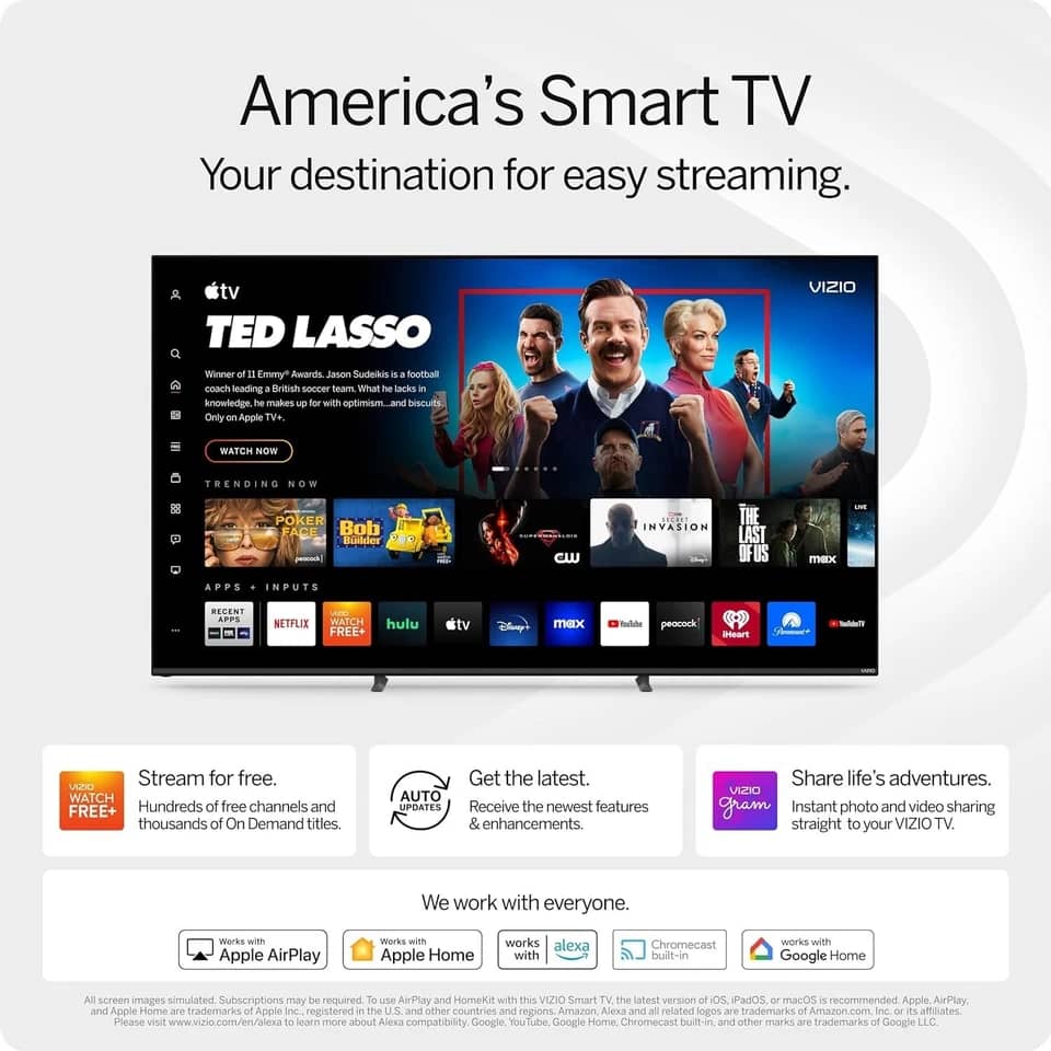 VIZIO m55q6-l4 TVs Black Open-Box Excellent