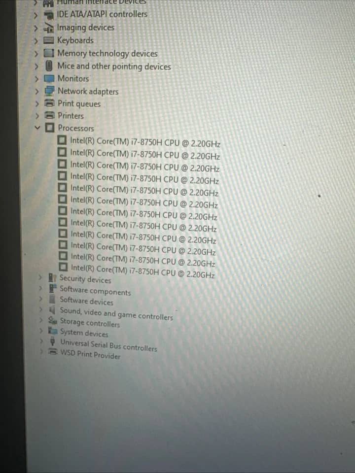ASUS ROG Strix GL703GE Computers 256GB 16GB Used - Good