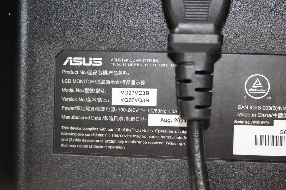 ASUS VG27VQ3B Monitors New