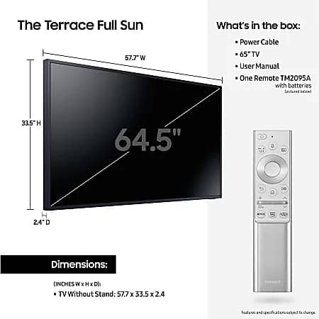 Samsung LST9T TVs 75 inch New