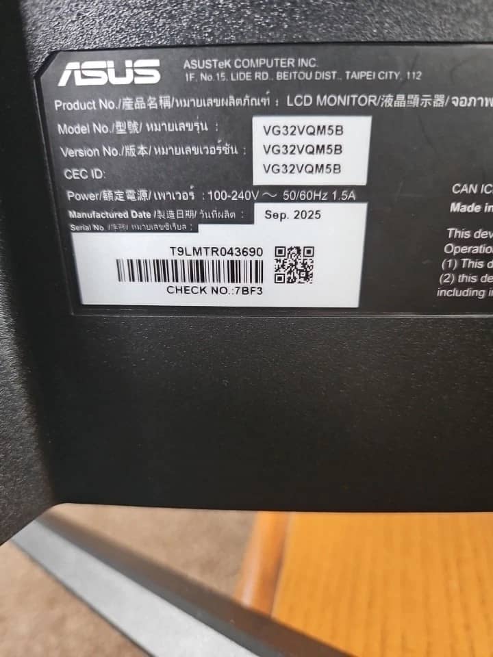 ASUS VG32VQM5B Monitors New