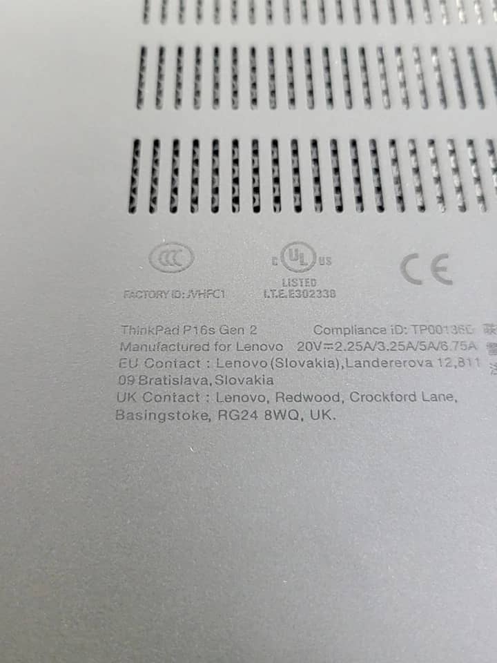 Lenovo ThinkPad P16s Gen 2 Computers 1TB 32GB New
