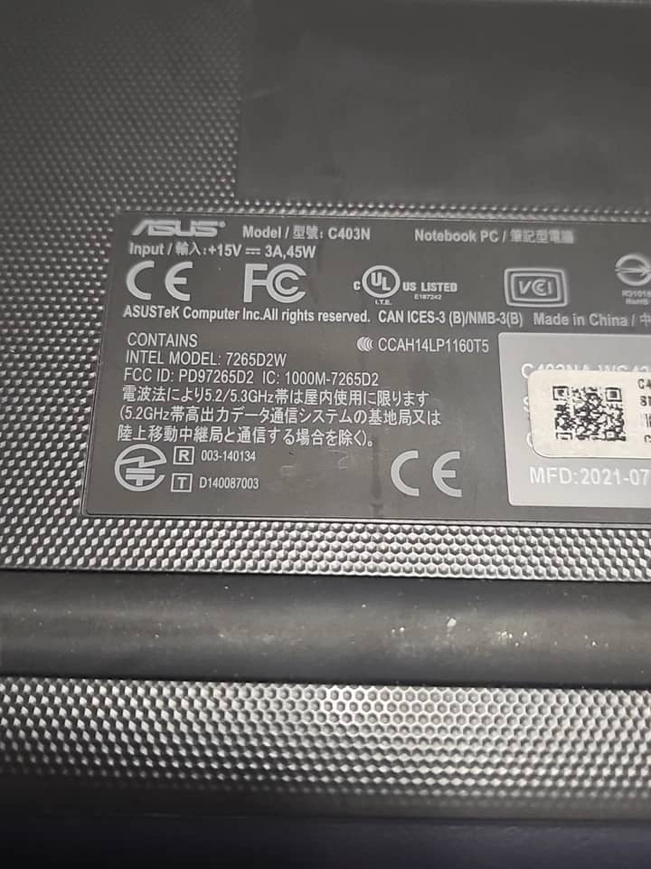 ASUS Chromebook C403 Computers 32GB 4GB Used - Good