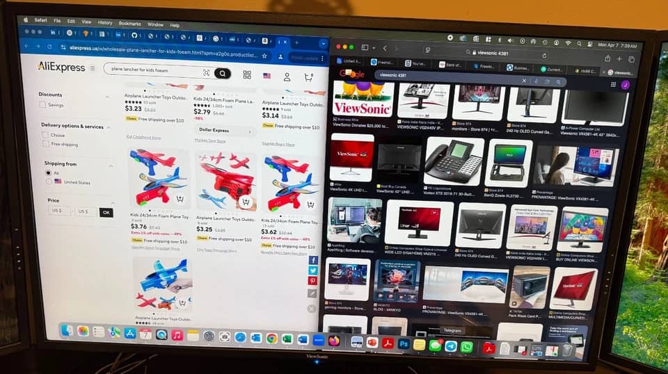 ViewSonic VX4381-4K Monitors Black New