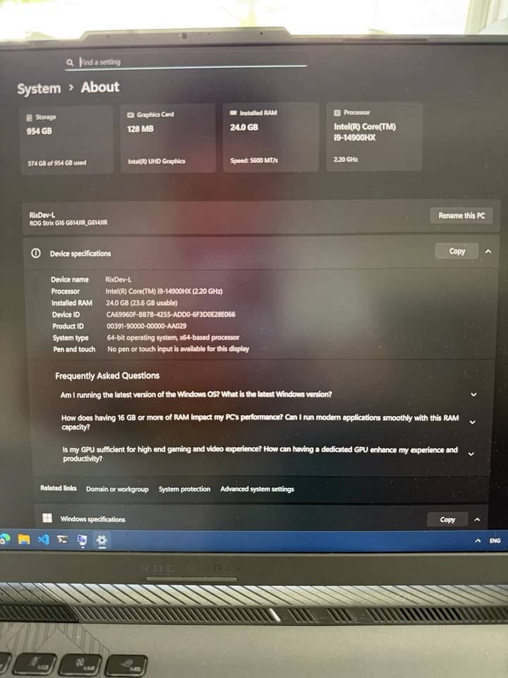 ASUS ROG Strix Scar 15 Computers 1TB 16GB New