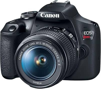 Canon EOS Rebel T7 Digital Cameras Black 18-55mm IS II Kit New