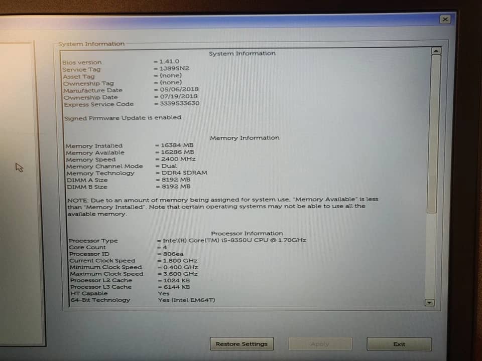 Dell Vostro 5590 Computers 256GB 16GB Refurbished - Acceptable