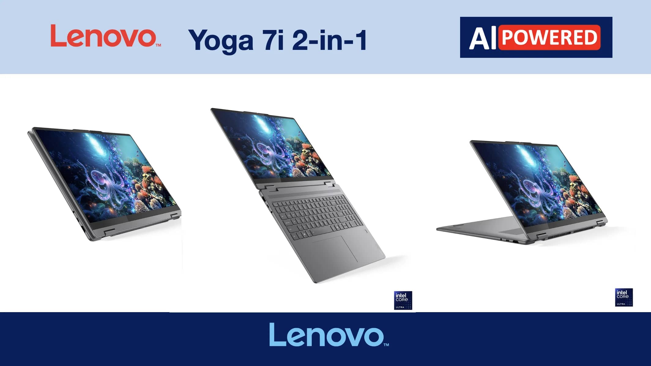 Lenovo Yoga AI Powered 2-in-1 Laptop Computers 1TB 16GB New