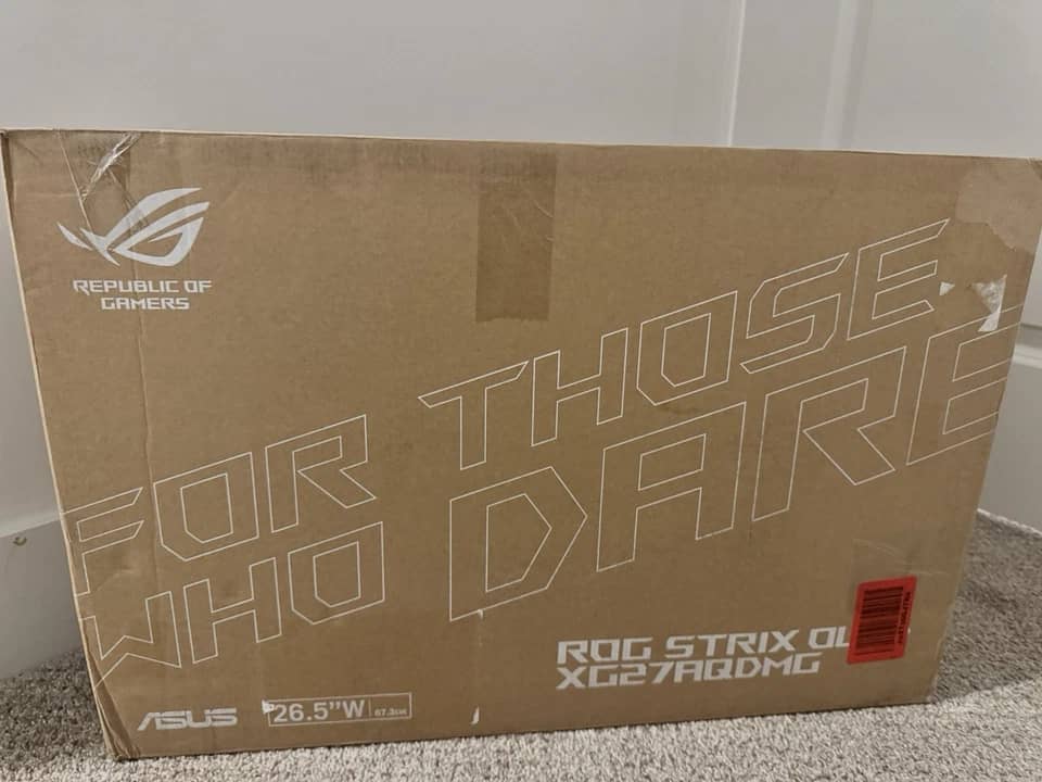ASUS XG27AQDMG Monitors For parts or not working
