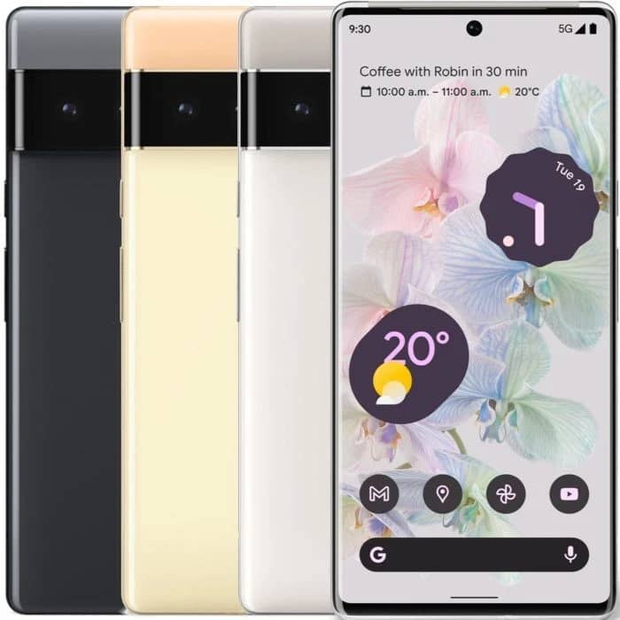 Google Pixel 6 Cell Phones Black 128G AT&T New