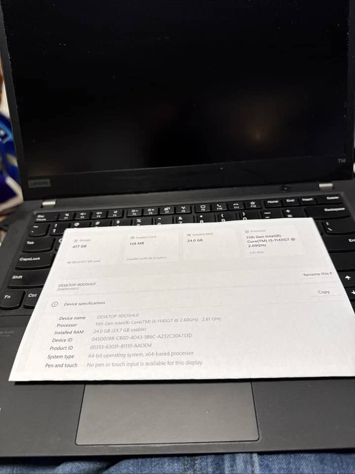 Lenovo ThinkPad P14s Gen 2 Computers 512GB 8GB New