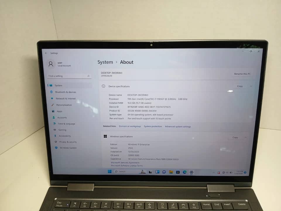 Lenovo ThinkPad X1 Yoga Gen 6 Computers 128GB 8GB Used - Good