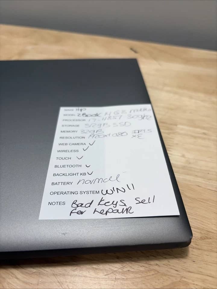 HP ZBook Firefly G8 Computers 256GB 16GB For parts or not working