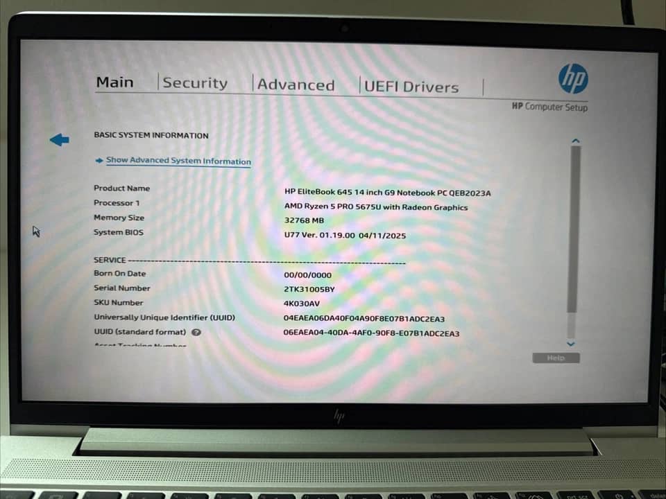 HP EliteBook 645 G9 Computers 256GB 16GB Refurbished - Acceptable