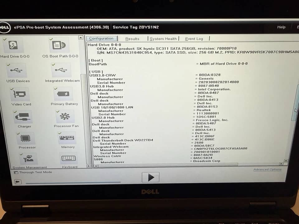 Dell Latitude 5289 Computers 256GB 16GB Used - Good