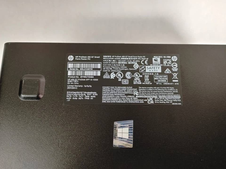 HP 400 G7 Computers 2TB 16GB Refurbished - Excellent