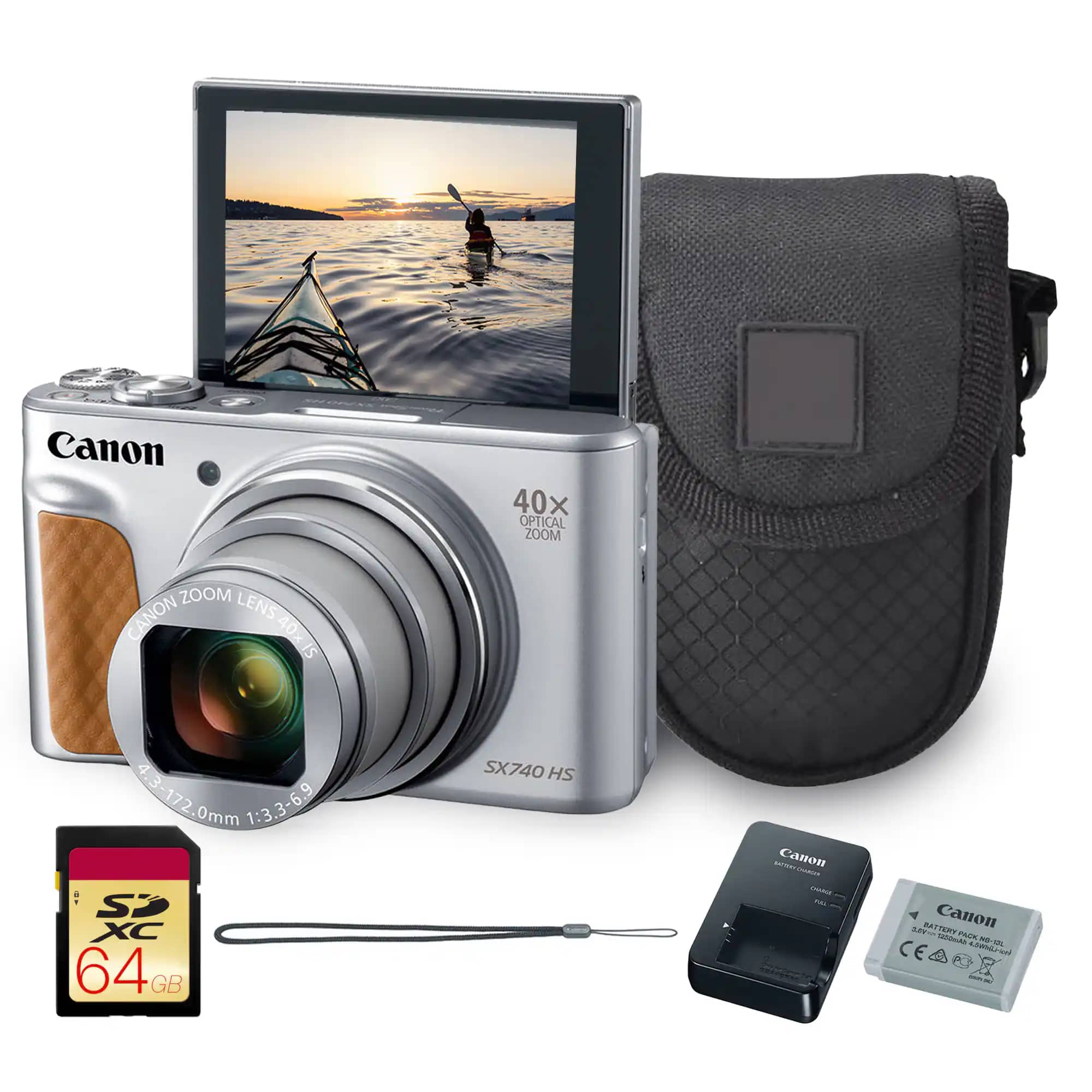Canon PowerShot SX740 HS Digital Cameras Silver New
