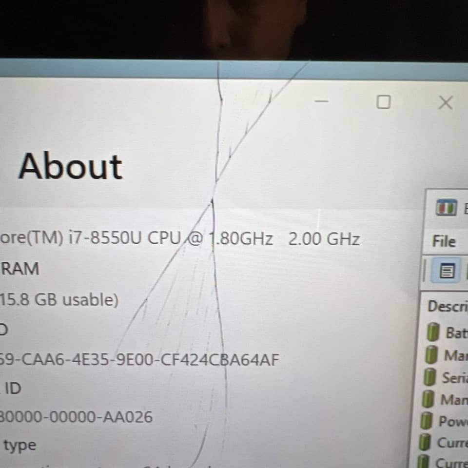 Dell Inspiron 5379 Computers 1TB 8GB For parts or not working