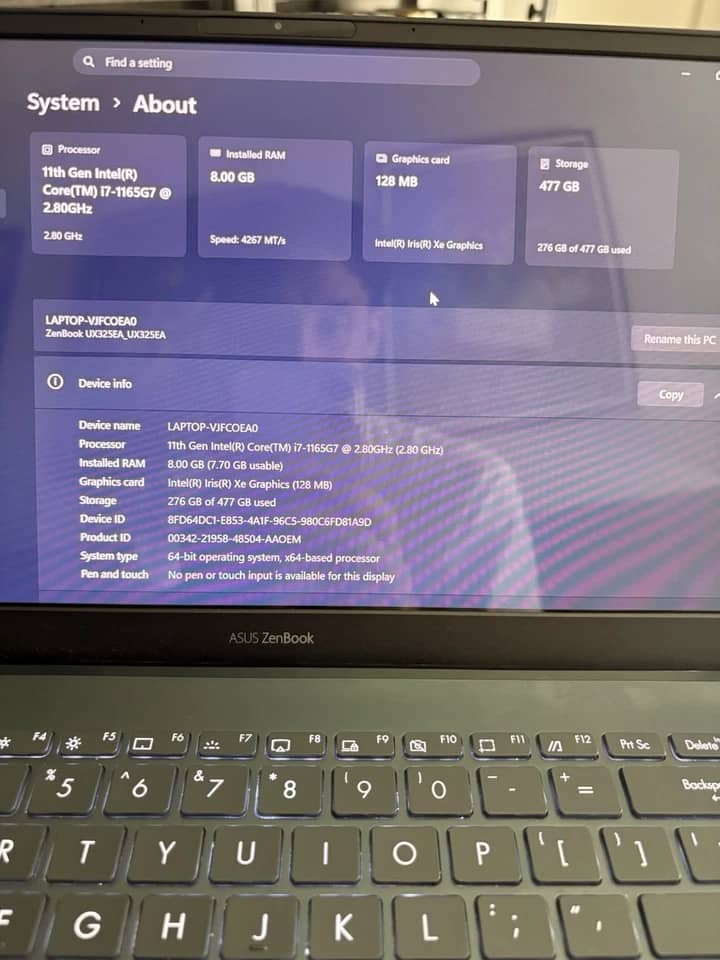 ASUS Zenbook 13 Computers 256GB 8GB New