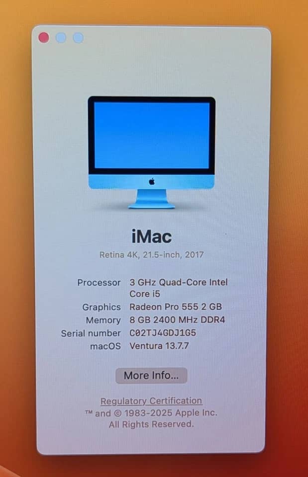 Apple iMac (2017) Computers 1TB 28GB Refurbished - Acceptable