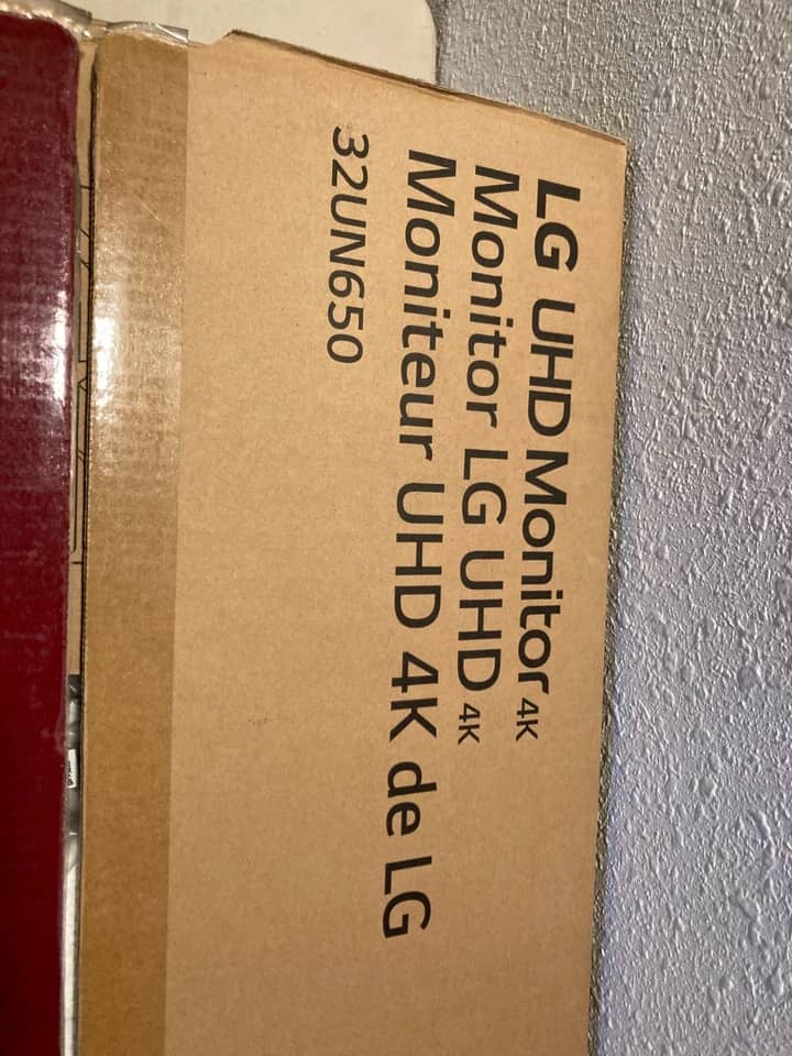 LG 32UN650 Monitors White New