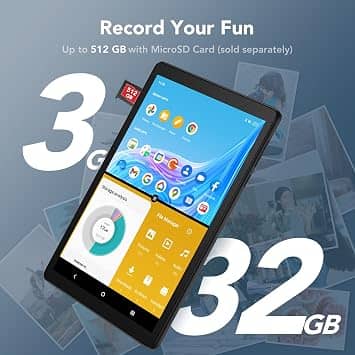 TCL Tab 8 Wi-Fi Tablets Black 32GB New 10.8"